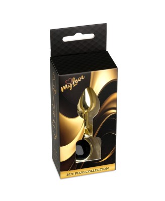MyLove Toys - Jewellery Gold PLUG - Złoty Korek Analny z Cz. Kryształkiem