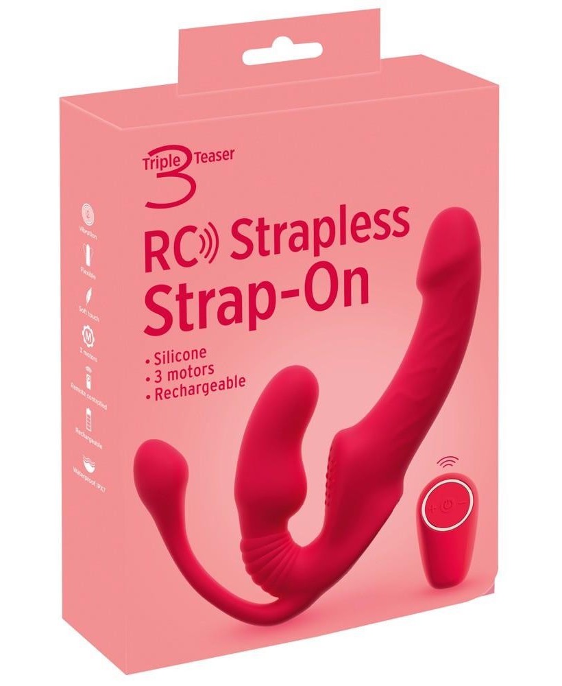 Strapless Strap-On Triple RC - Strapon bez Uprzęży