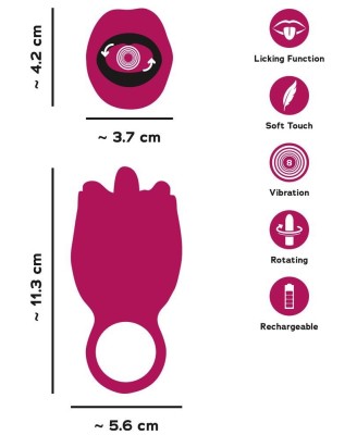 You2Toys Oral Fun - Stymulator Oralny z pierścieniem na palec