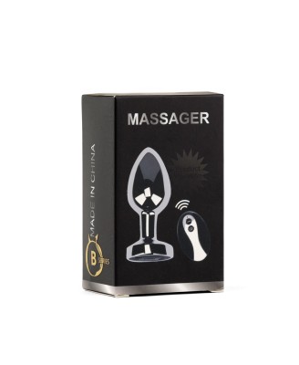 Metal Butt Plug M Vibrator USB - Remote Control