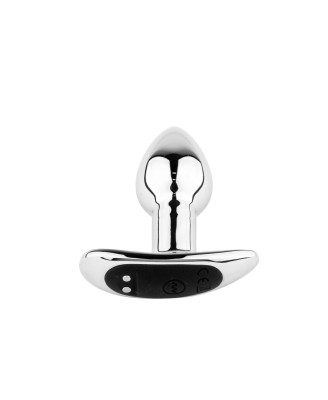 Metal Butt Plug M - Metalowy korek analny sterowany pilotem