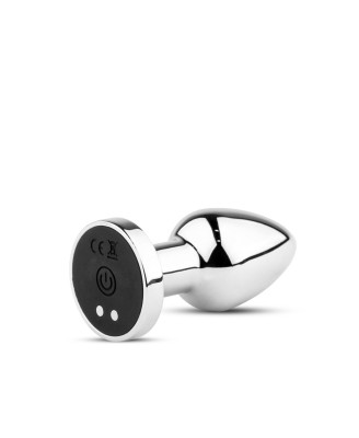 Metal Butt Plug S - Metalowy korek analny sterowany pilotem