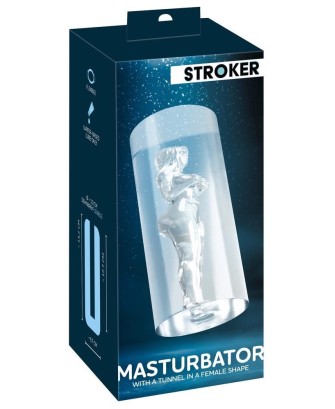 STROKER Female Shaped Tunnel - Transparentny Masturbator