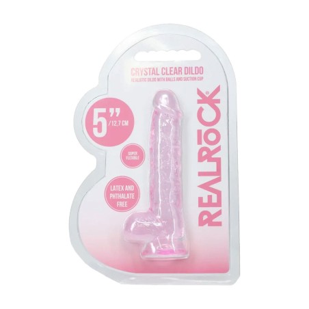 Realistyczne Dildo z Jądrami - 12,7 cm - Różowe