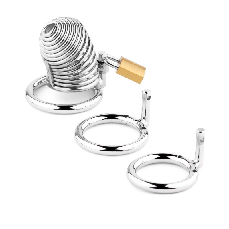 Metalowa Klatka na Penisa - Pas Cnoty - S