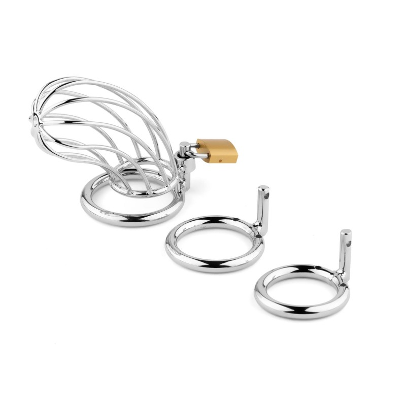 Metalowa Klatka na Penisa - Pas Cnoty - M