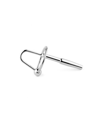 Metalowy plug do cewki z uchwytem – stal nierdzewna - no. 04