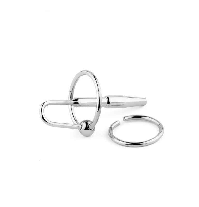 Metalowy plug do cewki z uchwytem – stal nierdzewna - no. 05