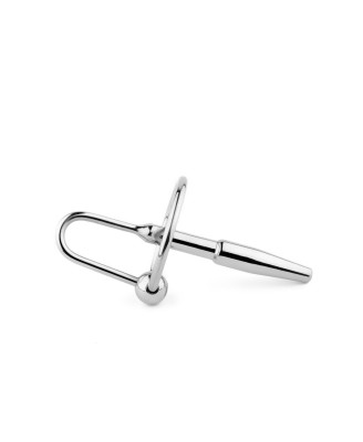 Metalowy plug do cewki z uchwytem – stal nierdzewna - no. 05