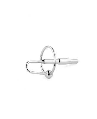 Metalowy plug do cewki z uchwytem – stal nierdzewna - no. 05