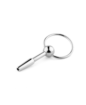 Metalowy plug do cewki z otworem – stal nierdzewna - no. 02