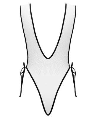 Body Fantasy - Białe Koronkowe Body - S/M/L