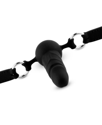 Penis Ball Gag - Knebel Kulka z Małym Dildo