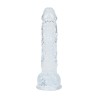 REALROCK Crystal Clear Realistyczne Dildo z Jądrami - 12,7 cm - Transparentne