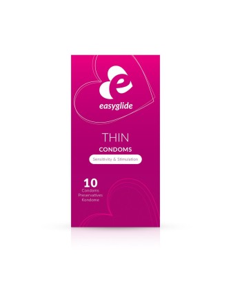 EasyGlide Ultra Thin – ultracienkie prezerwatywy dla intensywniejszych doznań - 10 szt