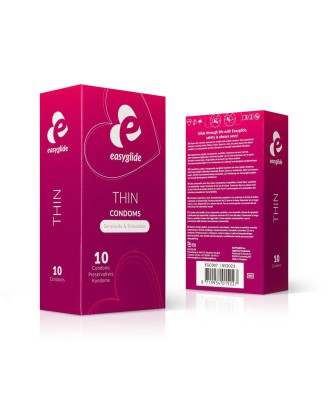 EasyGlide Ultra Thin – ultracienkie prezerwatywy dla intensywniejszych doznań - 10 szt