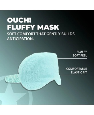 Fluffy Mask - Pluszowa Opaska na Oczy - Turkusowa