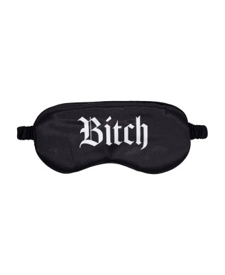 Bitch - Satynowa Opaska na Oczy - Czarna