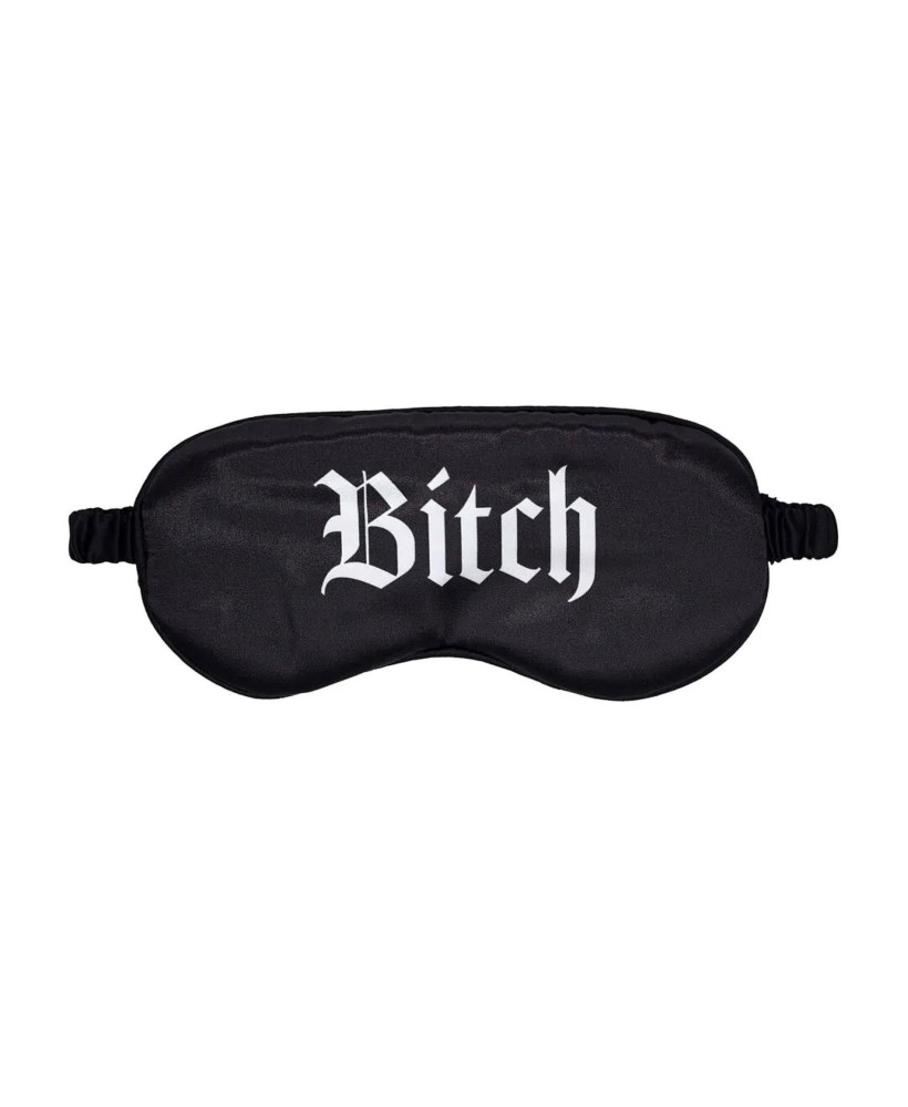 Bitch - Satynowa Opaska na Oczy - Czarna