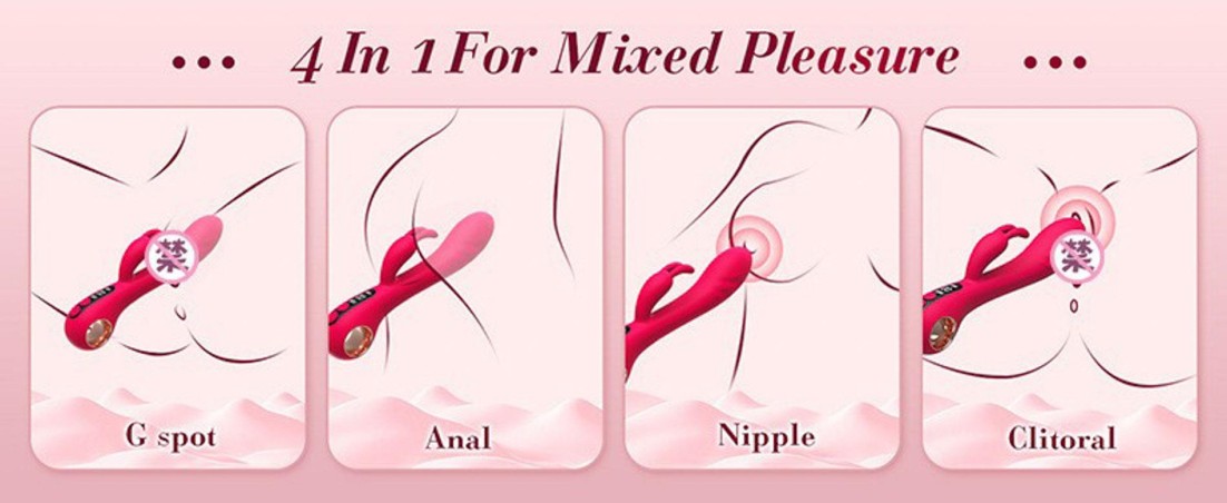 Wibrator Króliczek do podwójnej stymulacji punktu G i łechtaczki