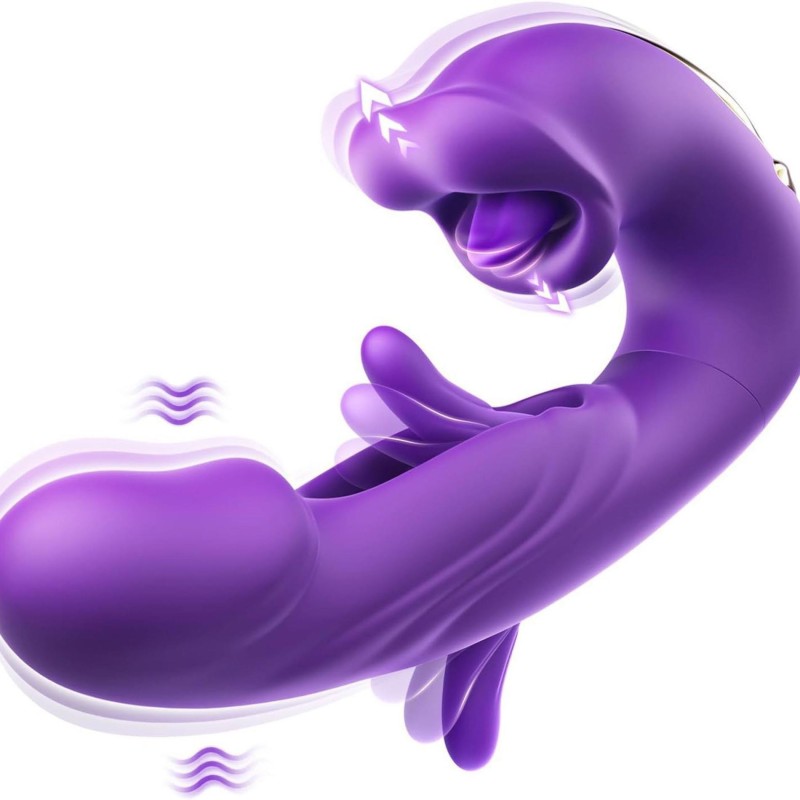 A Red Lip - Stymulator Punktu G i Łechtaczki z funkcją Lizania