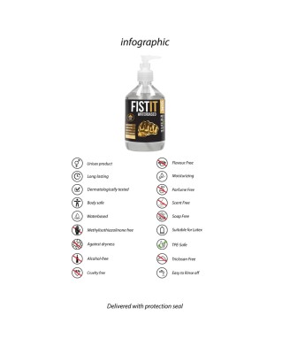 Fist It - Lubrykant Analny na bazie Wody - 500 ml