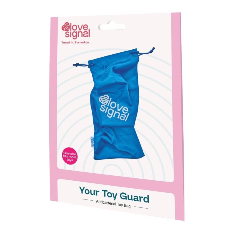 LOVE SIGNAL YOUR TOY GUARD - Higieniczny Woreczek na Gadżety Erotyczne - Niebieski