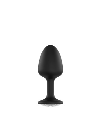 Marc Dorcel GEISHA PLUG DIAMOND - Korek Analny z Kryształkiem - Srebrny - L