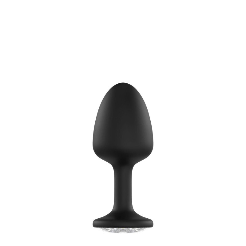 Marc Dorcel GEISHA PLUG DIAMOND - Korek Analny z Kryształkiem - Srebrny - L