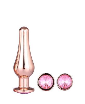 GLEAMING LOVE - Zestaw Korków Analnych - Rosegold