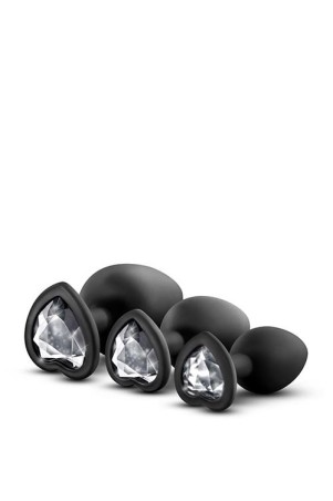 LUXE BLING - Zestaw Korków Analnych z Kryształkiem