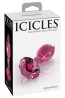 Icicles No. 79 - Szklany Korek Analny - Różowy