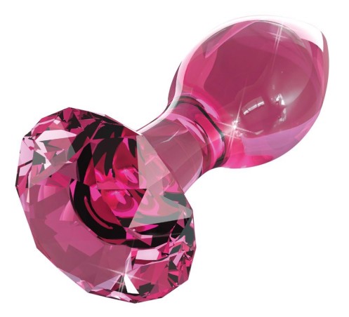 Icicles No. 79 - Szklany Korek Analny - Różowy