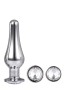 GLEAMING LOVE PLEASURE SET - Zestaw Korków Analnych z Kryształkiem - Srebrny