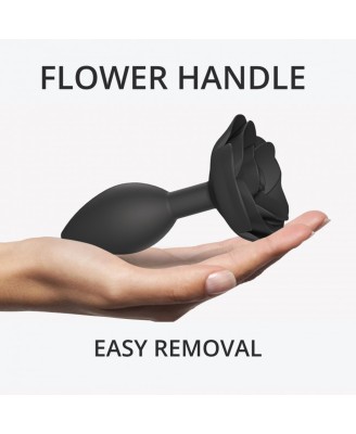 OPEN ROSES L SIZE - BLACK ONYX