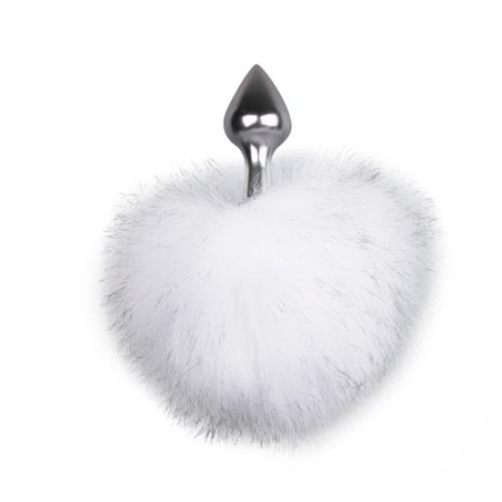 Bunny Tail Plug No. 1 - Korek Analny Pompon - Biały