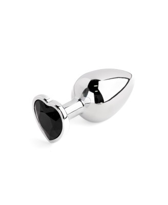 Jewellery - Silver Heart PLUG - Elegancki Zestaw Korków analnych z Kryształkiem