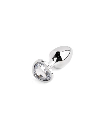 Jewellery - Silver Heart PLUG - Elegancki Zestaw Korków analnych z Kryształkiem
