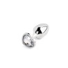 Jewellery - Silver Heart PLUG - Elegancki Zestaw Korków analnych z Kryształkiem
