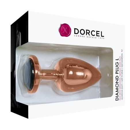 Dorcel DIAMOND PLUG - Korek Analny z Kryształkiem - RoseGold - L