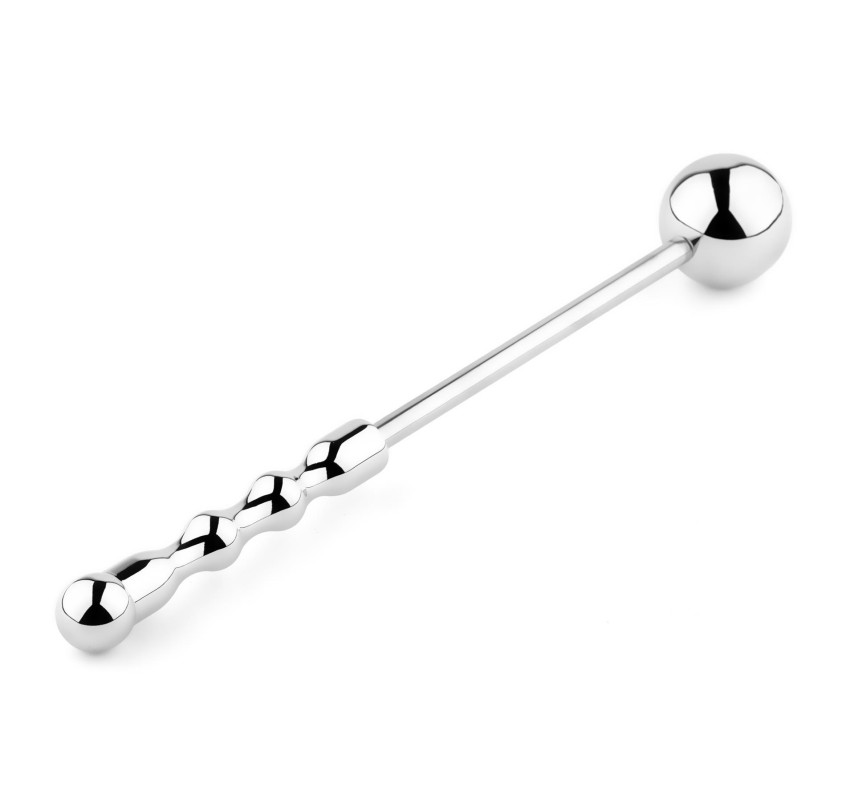 Jewellery - Metal Anal Plug - NO. 2 - Stalowy korek analny z długim uchwytem
