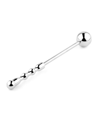 Jewellery - Metal Anal Plug - NO. 2 - Stalowy korek analny z długim uchwytem