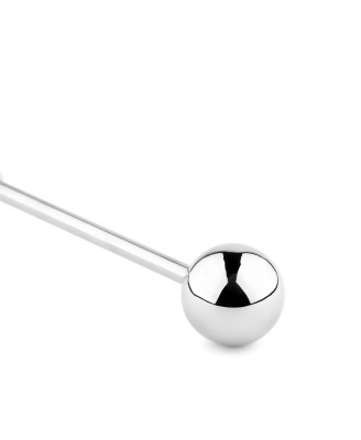 Jewellery - Metal Anal Plug - NO. 2 - Stalowy korek analny z długim uchwytem