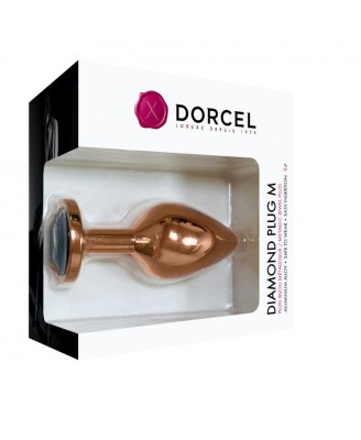 Dorcel DIAMOND PLUG - Korek Analny z Kryształkiem - RoseGold - M