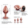 Dorcel DIAMOND PLUG - Korek Analny z Kryształkiem - RoseGold - M