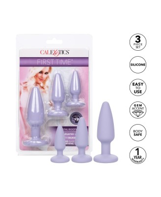 Crystal Booty Kit - Zestaw Fioletowych Korków Analnych