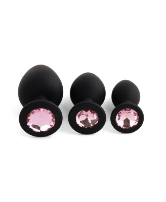 Jewellery - Silicone PLUG - SET Black