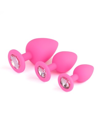 Jewellery - Silicone PLUG - SET Pink