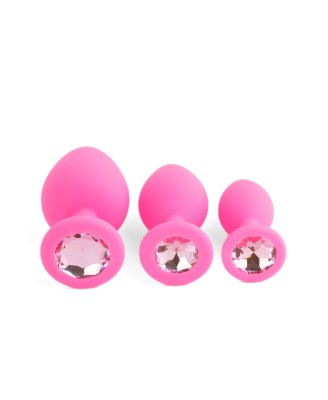 Jewellery - Silicone PLUG - SET Pink