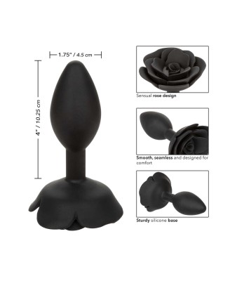 Forbidden Large Rose - Czarny korek Analny Róża